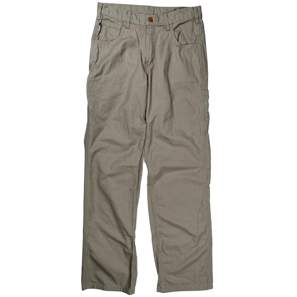 Carhartt FR Work Pants‎ Mens 30x32 Khaki Flame Resistant Original Fit Utility